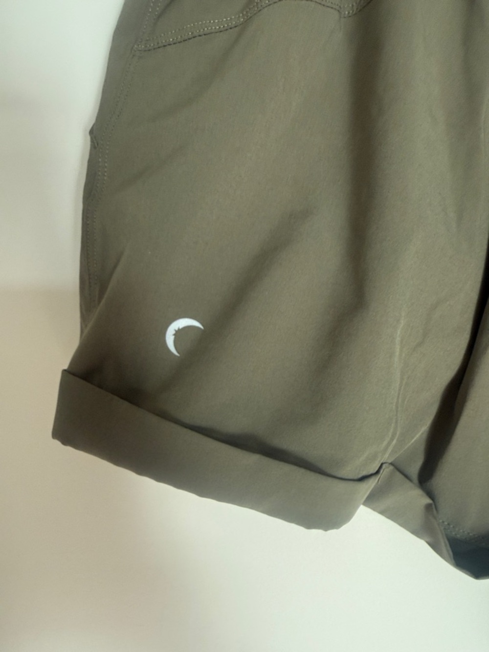 Women's Olive Active Drawstring Athletic Shorts - Picture 3 of 5